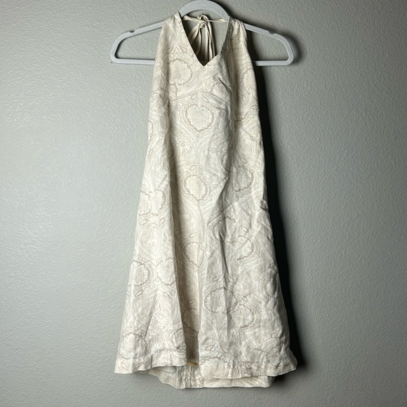 slim fit dress slacks Noemi Halter Mini Dress | Ivory main image 0